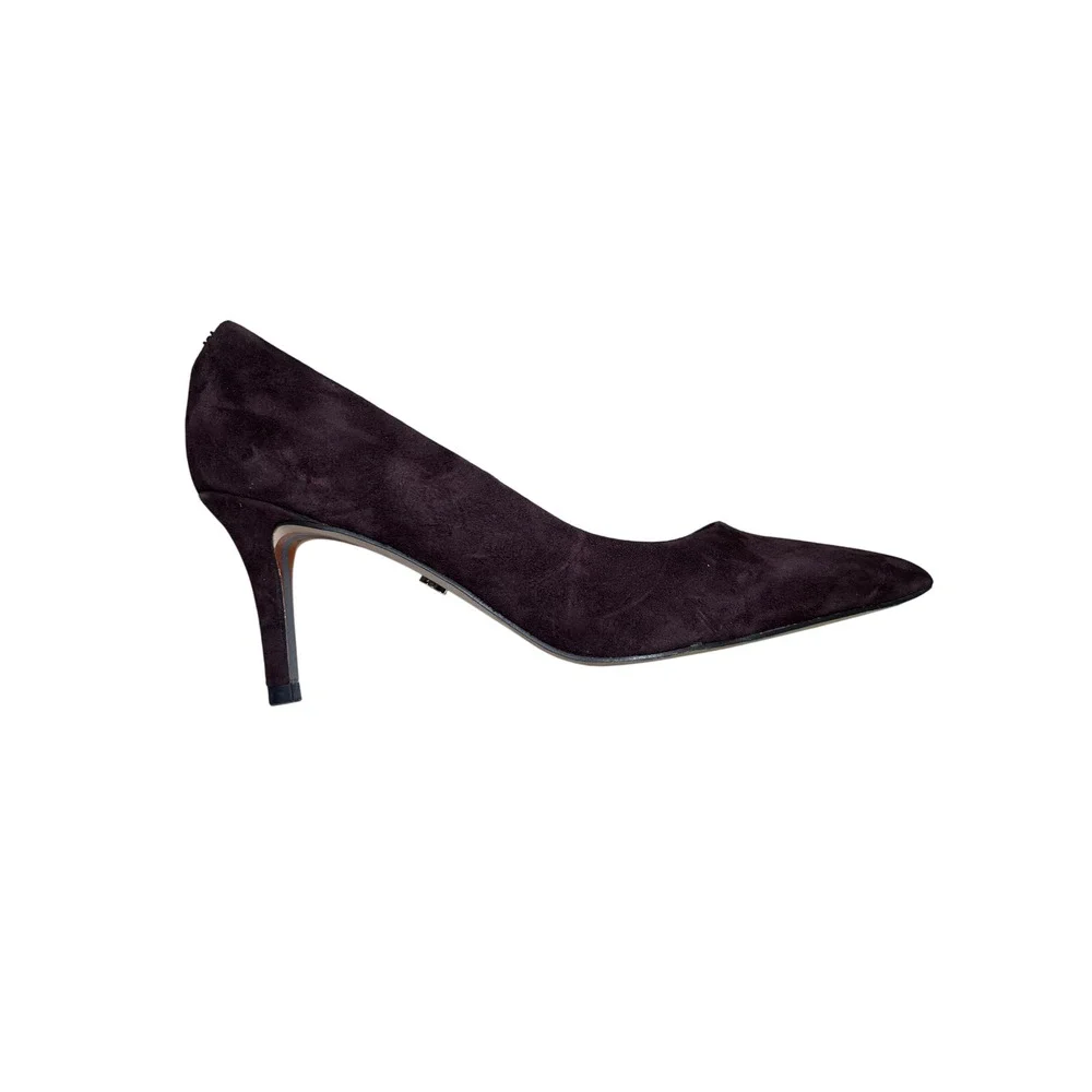 Sam Edelman Hazel Dark Purple Plum Suede Pointed Toe Stiletto Pumps Womens 6